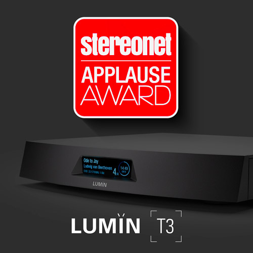 LUMIN T3 Applause Award